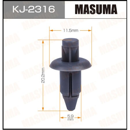 Retainer clip Masuma plastic, KJ-2316