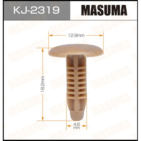 Retainer clip Masuma plastic, KJ-2319