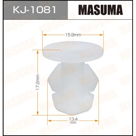 Retainer clip Masuma plastic, KJ-1081