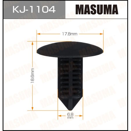 Retainer clip Masuma plastic, KJ-1104