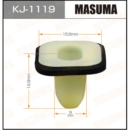 Retainer clip Masuma plastic, KJ-1119