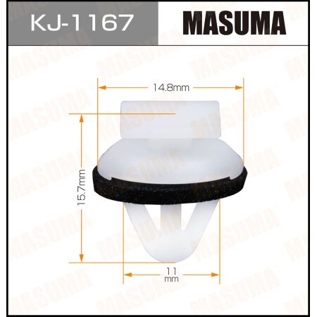 Retainer clip Masuma plastic, KJ-1167