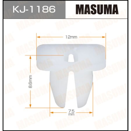 Retainer clip Masuma plastic, KJ-1186