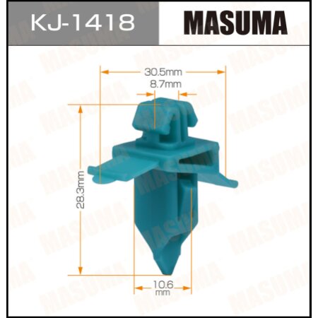 Retainer clip Masuma plastic, KJ-1418