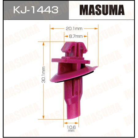 Retainer clip Masuma plastic, KJ-1443