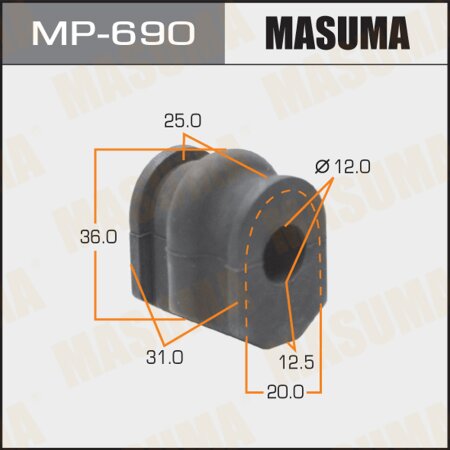 Stabilizer bar bushing Masuma, MP-690