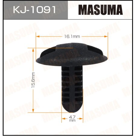 Retainer clip Masuma plastic, KJ-1091