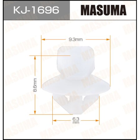 Retainer clip Masuma plastic, KJ-1696