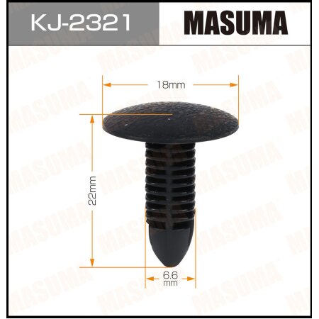 Retainer clip Masuma plastic, KJ-2321