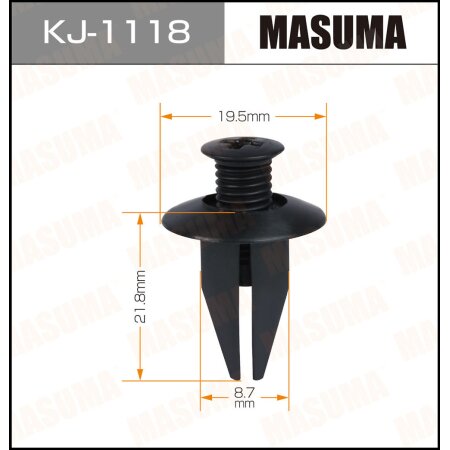 Retainer clip Masuma plastic, KJ-1118