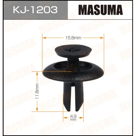 Retainer clip Masuma plastic, KJ-1203