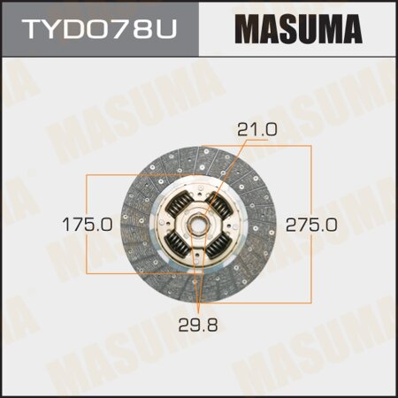 Clutch disc Masuma, TYD078U