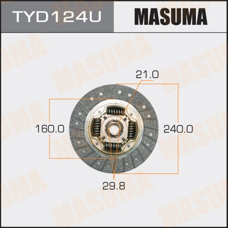 Clutch disc Masuma, TYD124U