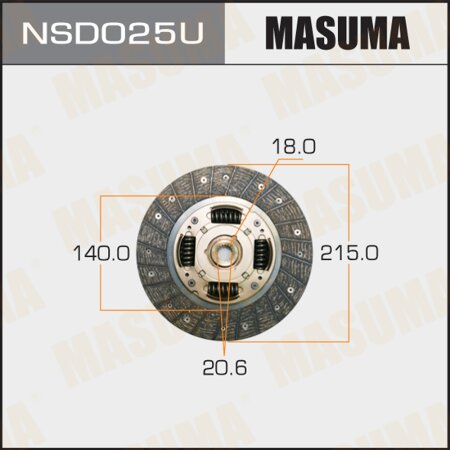 Clutch disc Masuma, NSD025U