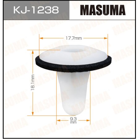 Retainer clip Masuma plastic, KJ-1238