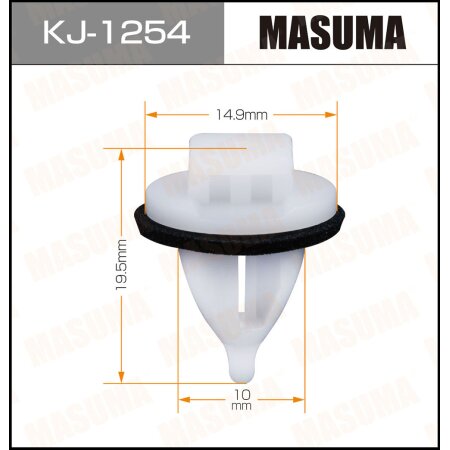 Retainer clip Masuma plastic, KJ-1254