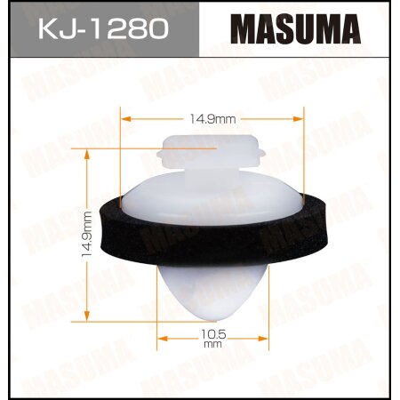 Retainer clip Masuma plastic, KJ-1280