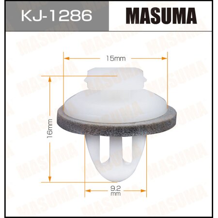 Retainer clip Masuma plastic, KJ-1286