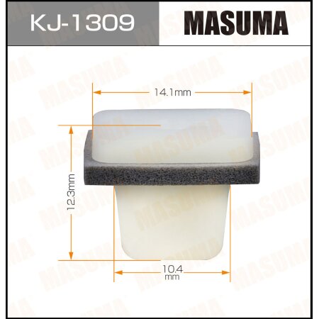 Retainer clip Masuma plastic, KJ-1309