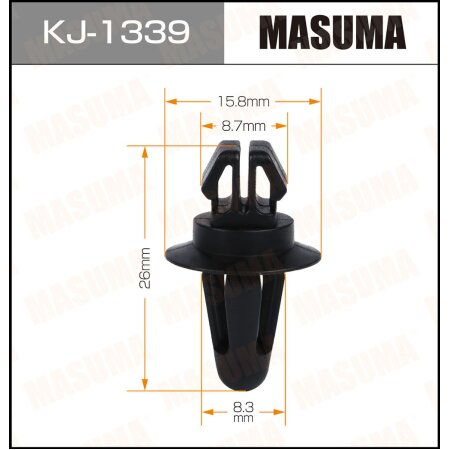 Retainer clip Masuma plastic, KJ-1339