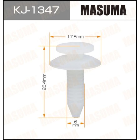 Retainer clip Masuma plastic, KJ-1347