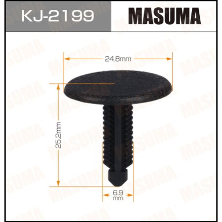 Retainer clip Masuma plastic, KJ-2199