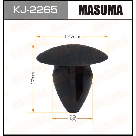 Retainer clip Masuma plastic, KJ-2265