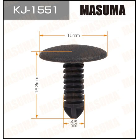 Retainer clip Masuma plastic, KJ-1551