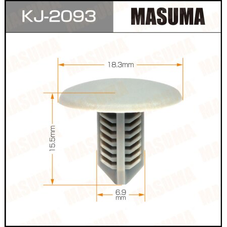 Retainer clip Masuma plastic, KJ-2093