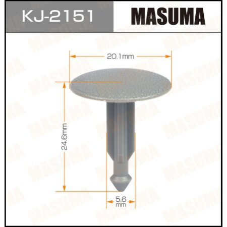 Retainer clip Masuma plastic, KJ-2151