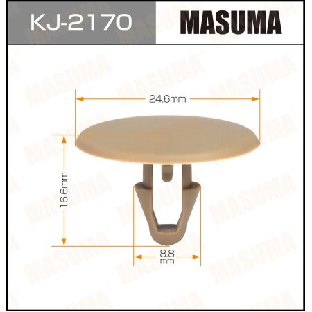 Retainer clip Masuma plastic, KJ-2170