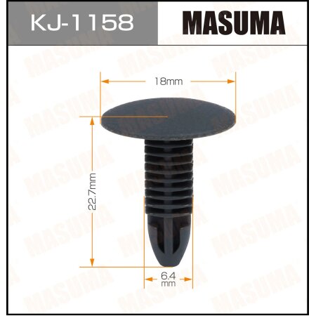 Retainer clip Masuma plastic, KJ-1158