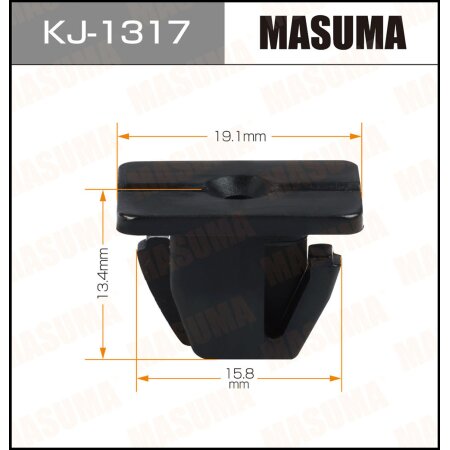 Retainer clip Masuma plastic, KJ-1317