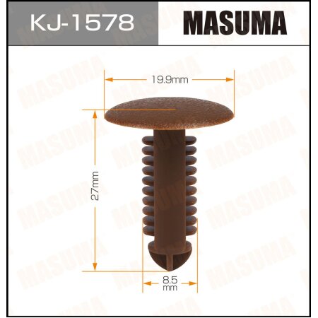 Retainer clip Masuma plastic, KJ-1578