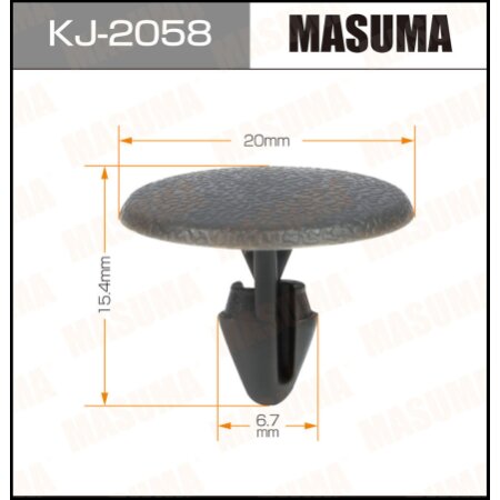 Retainer clip Masuma plastic, KJ-2058