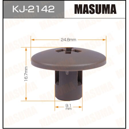 Retainer clip Masuma plastic, KJ-2142