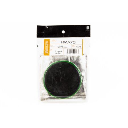 Inner tube hot repair patch Masuma, universal, D75mm, set of 10pcs, RW-75