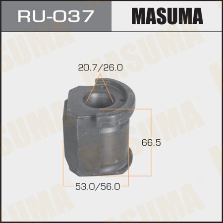 Silent block suspension bush Masuma, RU-037