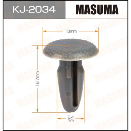 Retainer clip Masuma plastic, KJ-2034