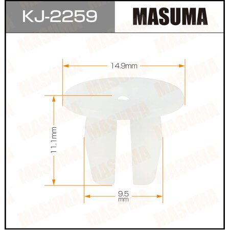 Retainer clip Masuma plastic, KJ-2259