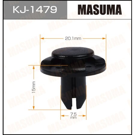 Retainer clip Masuma plastic, KJ-1479