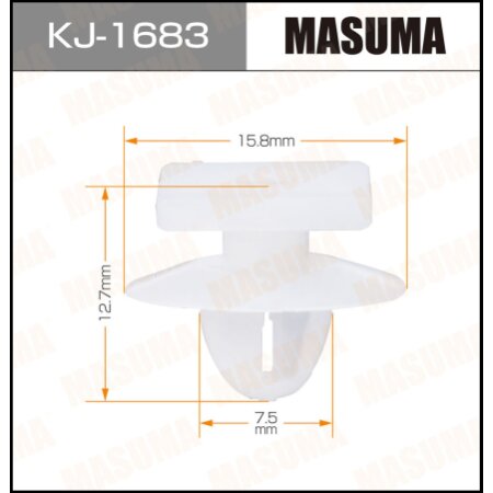 Retainer clip Masuma plastic, KJ-1683