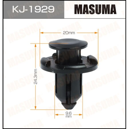 Retainer clip Masuma plastic, KJ-1929