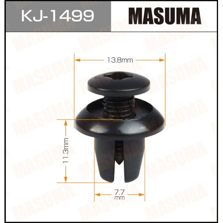 Retainer clip Masuma plastic, KJ-1499