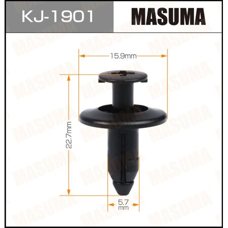 Retainer clip Masuma plastic, KJ-1901