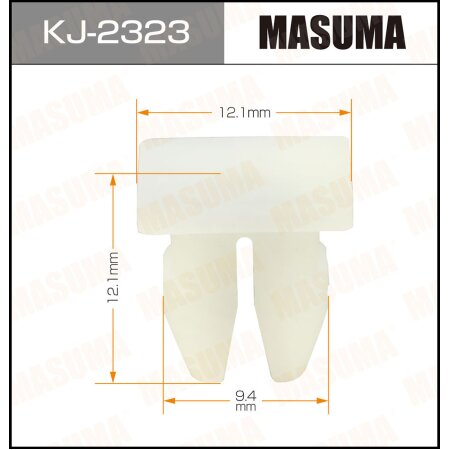 Retainer clip Masuma plastic, KJ-2323