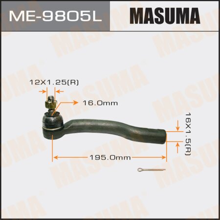 Tie rod end Masuma, ME-9805L