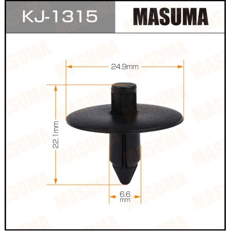 Retainer clip Masuma plastic, KJ-1315