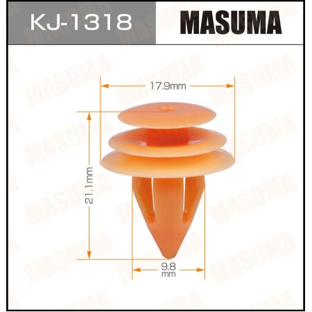 Retainer clip Masuma plastic, KJ-1318