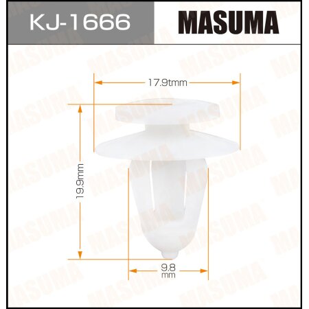 Retainer clip Masuma plastic, KJ-1666